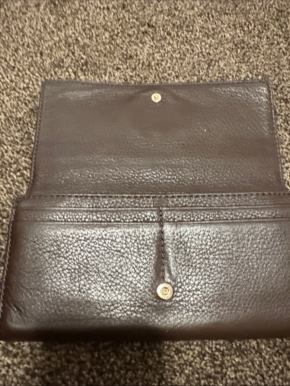 Michael Kors Dark Brown Pebbled Leather Shoulder Hobo with Gold MK Charm - Picture 14 of 16
